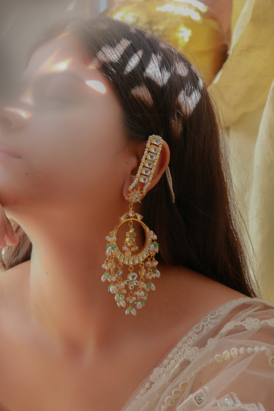 Ryzah Kundan Chandbali Earrings