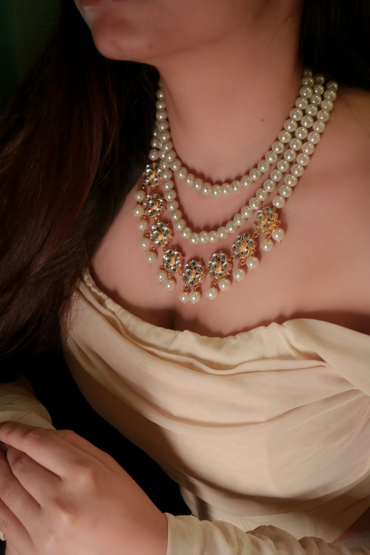 Amara Kundan Pearl Necklace