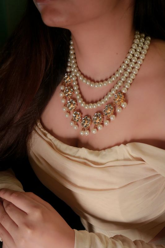 Amara Kundan Pearl Necklace