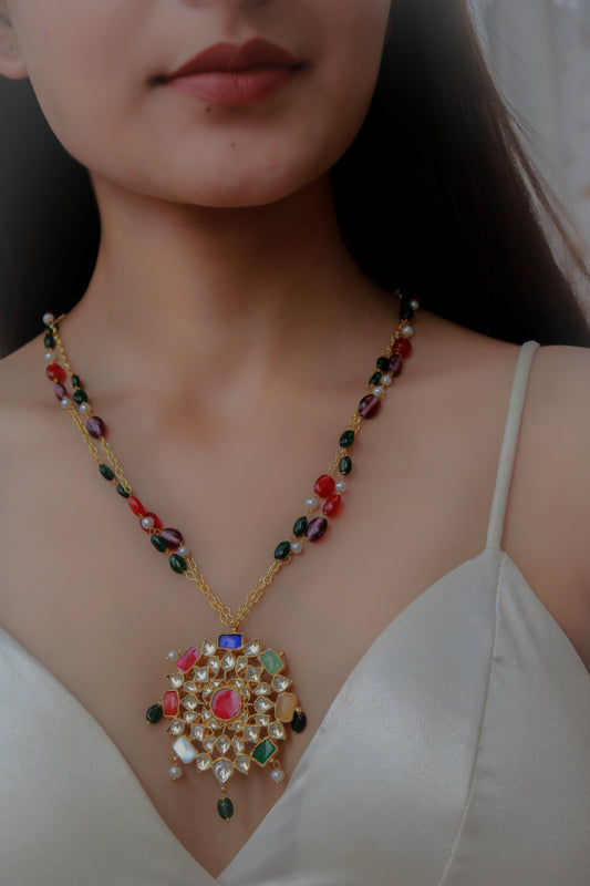 Rubab Multicolor Pendant Necklace