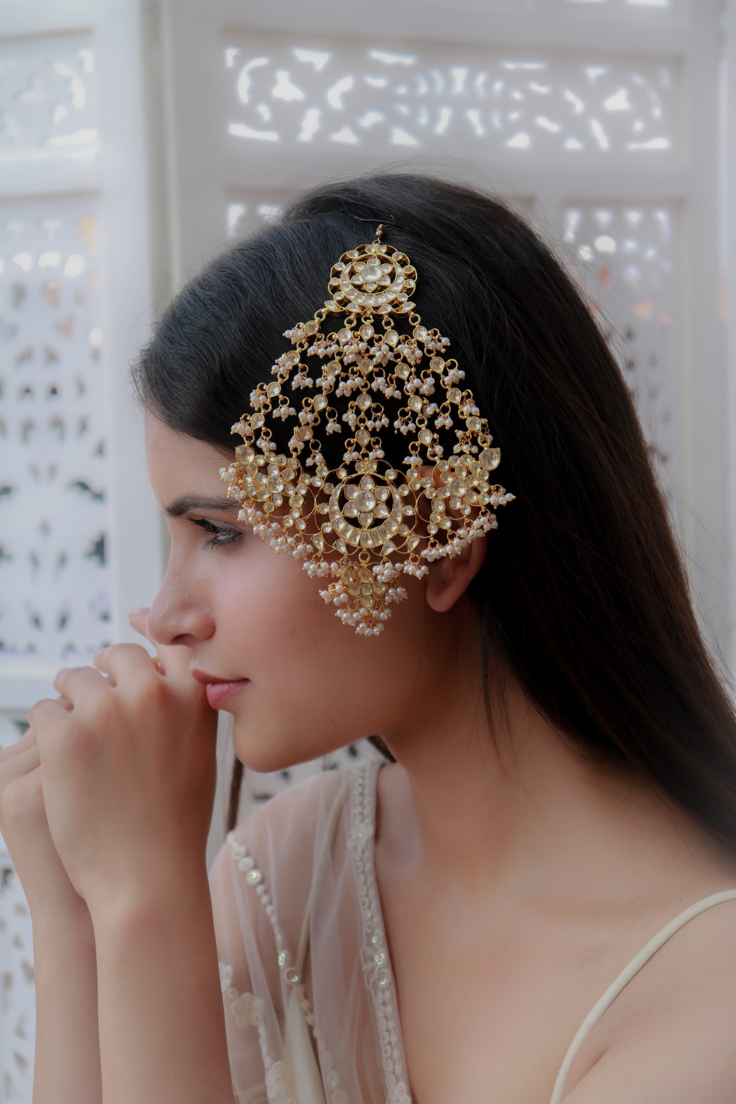 Luna Kundan Hair Accessory