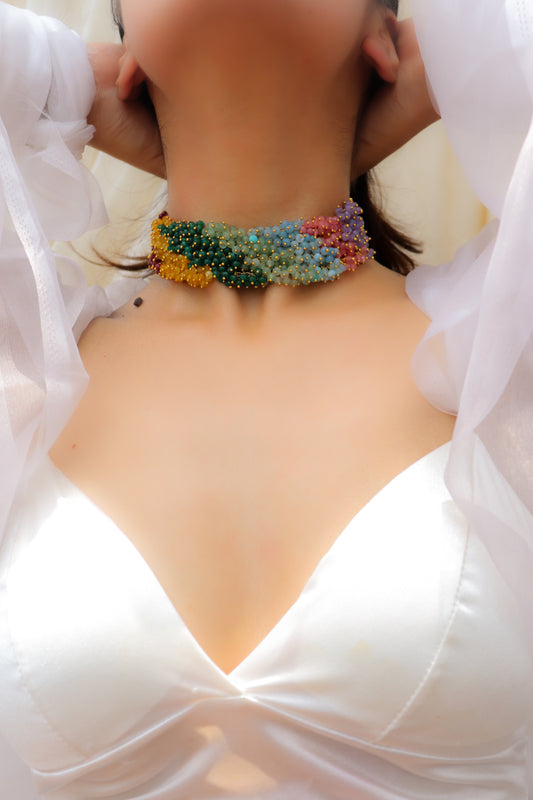 Rangeela Multicolored Choker Necklace