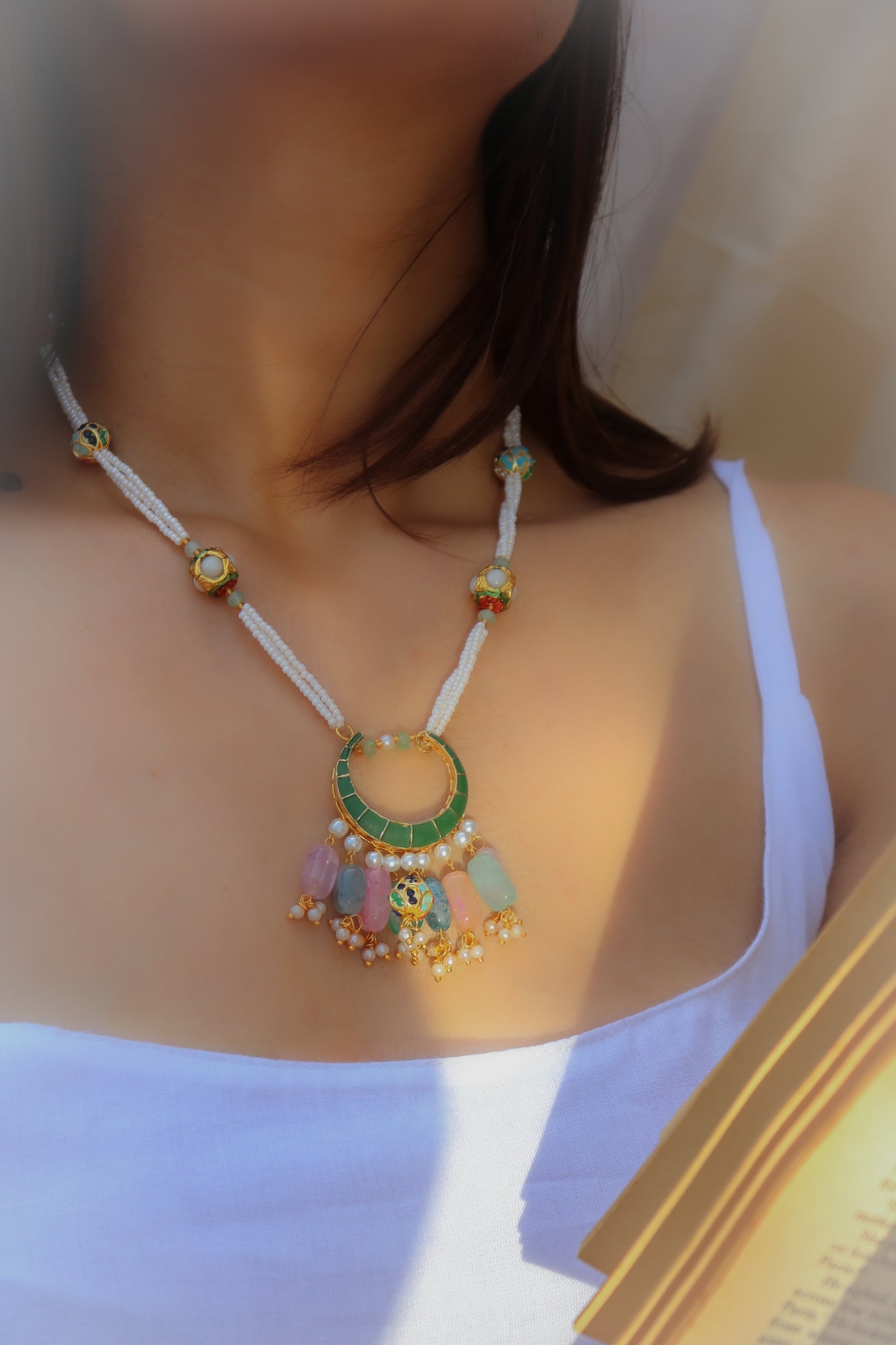 Izhar Multicolored Pendant Necklace