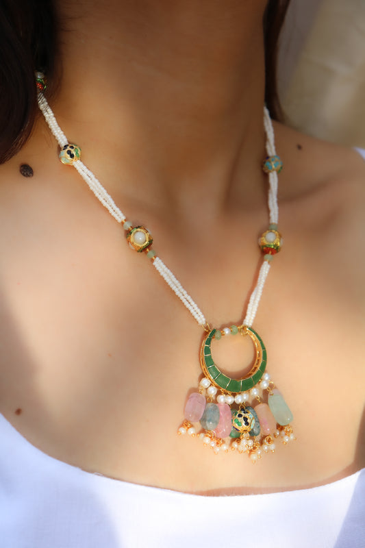 Izhar Multicolored Pendant Necklace