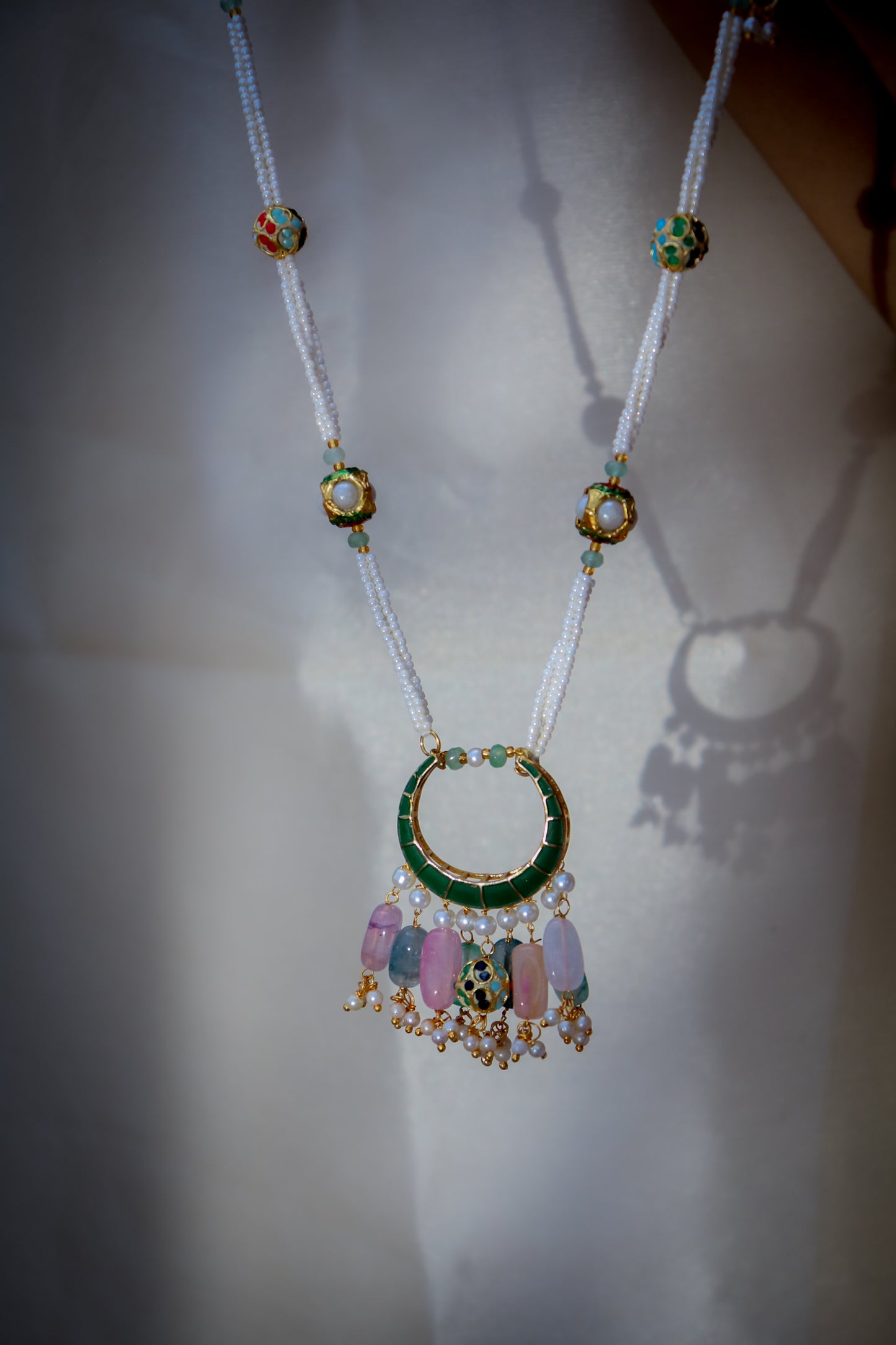 Izhar Multicolored Pendant Necklace