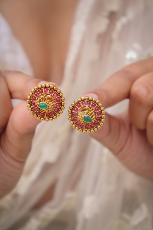 Nirvi Temple Studs