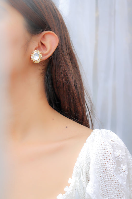 Eva Polki Stud Earrings