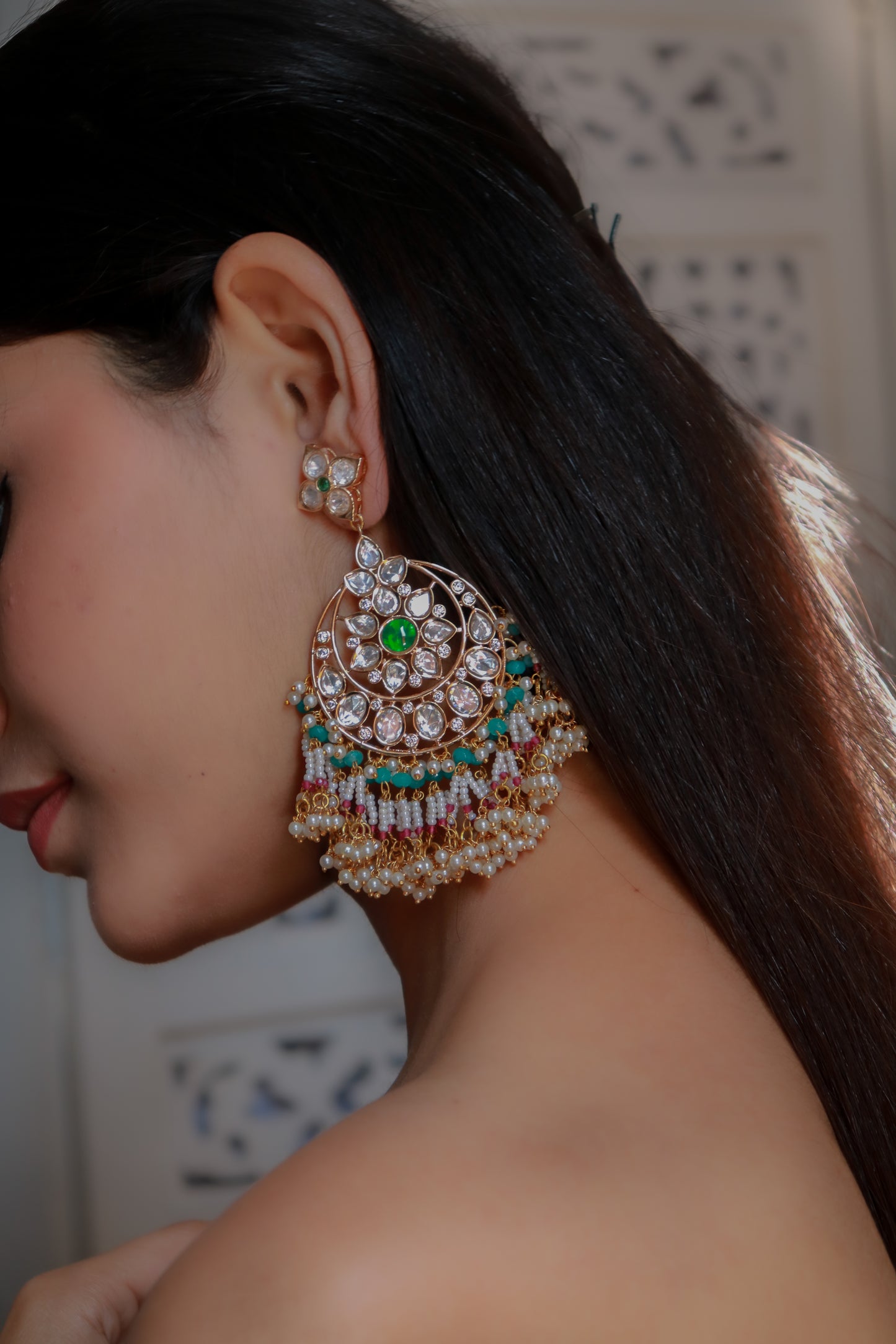 Yasmina Polki Earrings