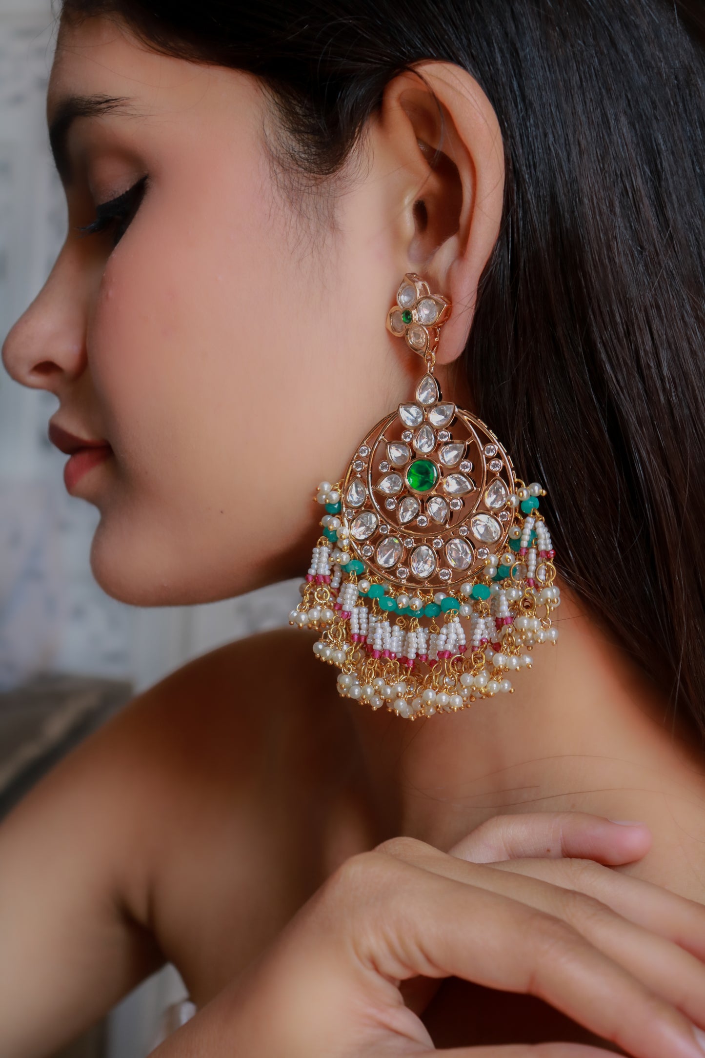 Yasmina Polki Earrings