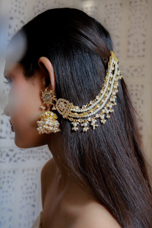 Shamsa Kundan Jhumka Earrings