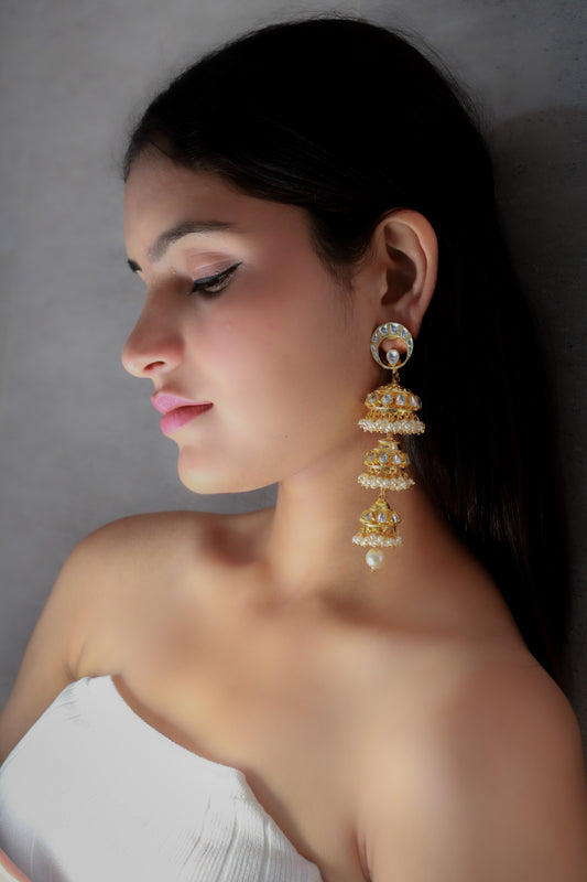 Lamis Kundan Earrings