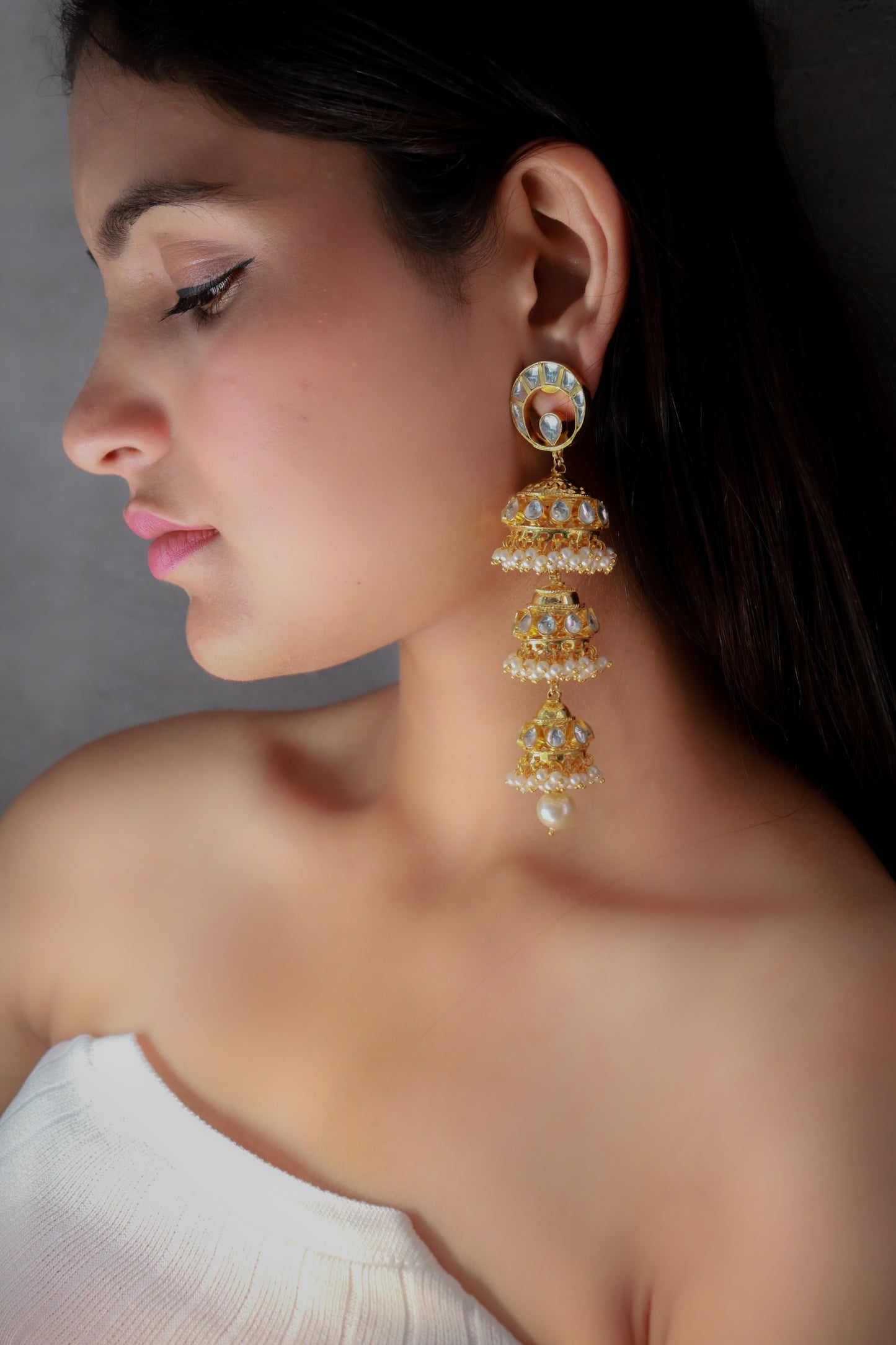 Lamis Kundan Earrings