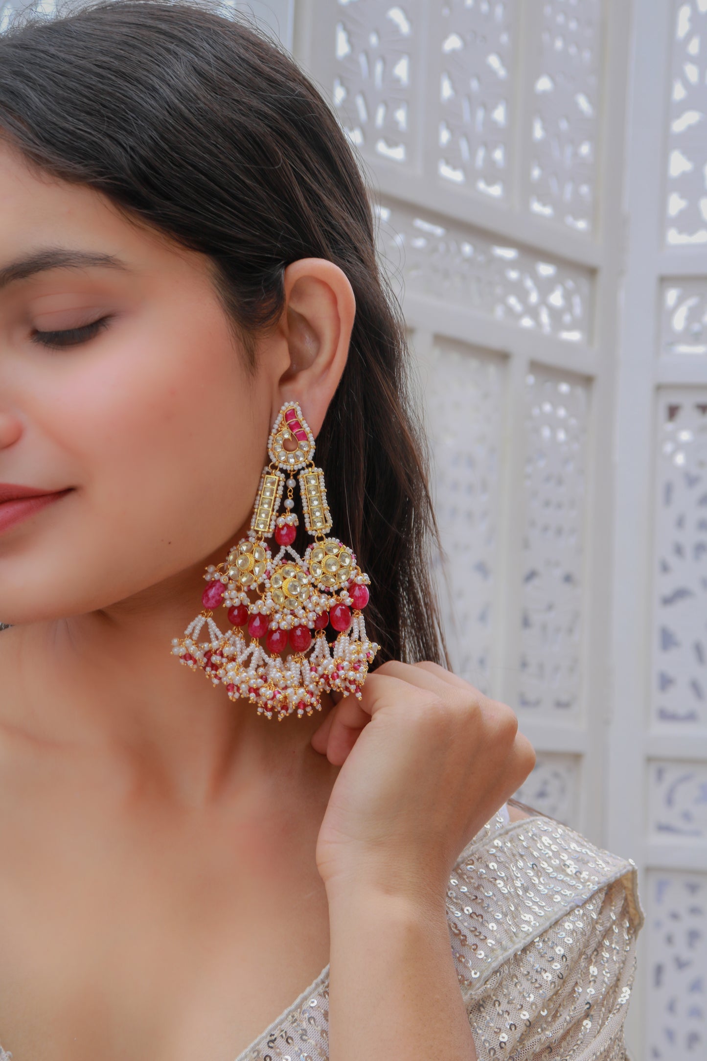 Shreyanvi Kundan Earrings