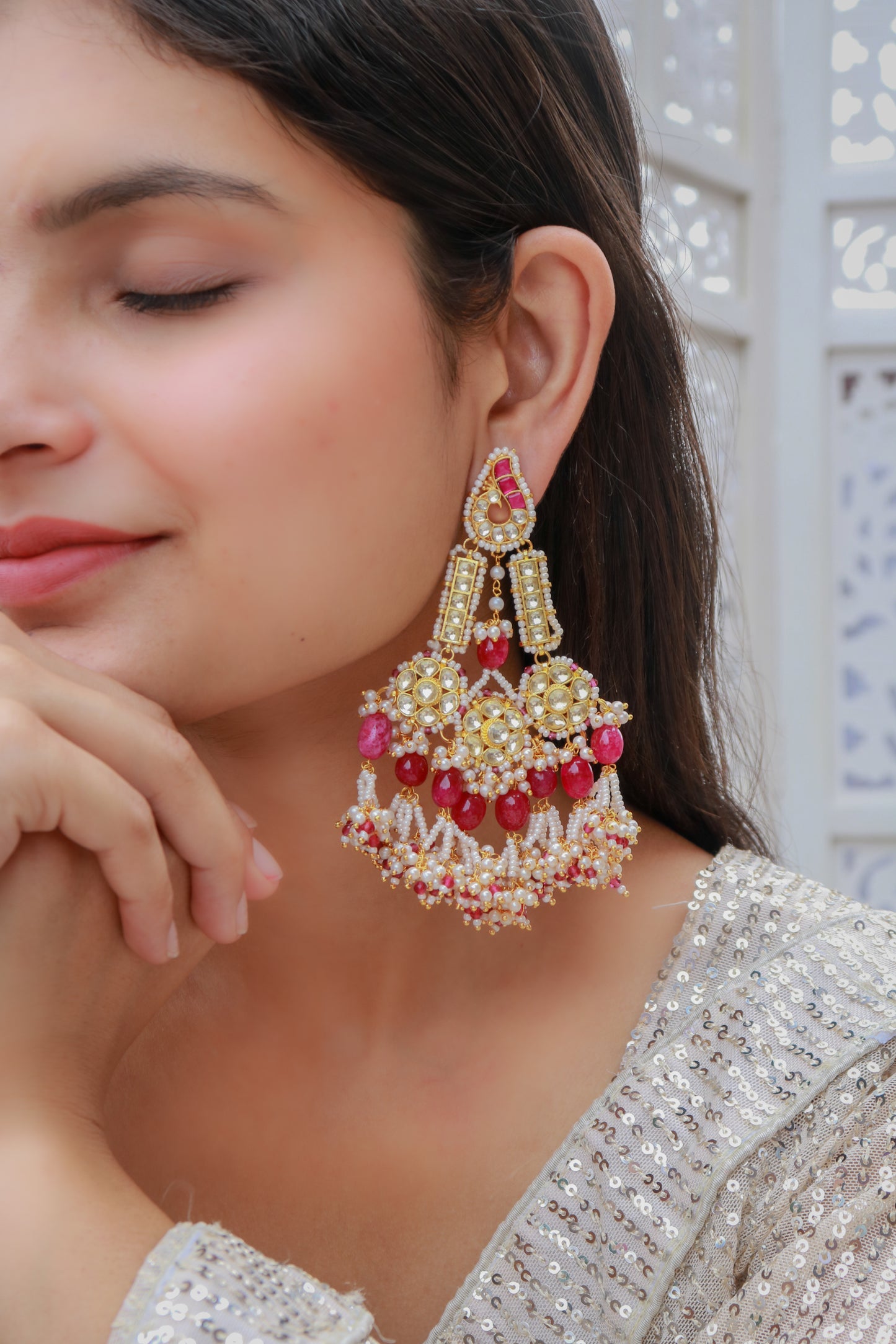 Shreyanvi Kundan Earrings