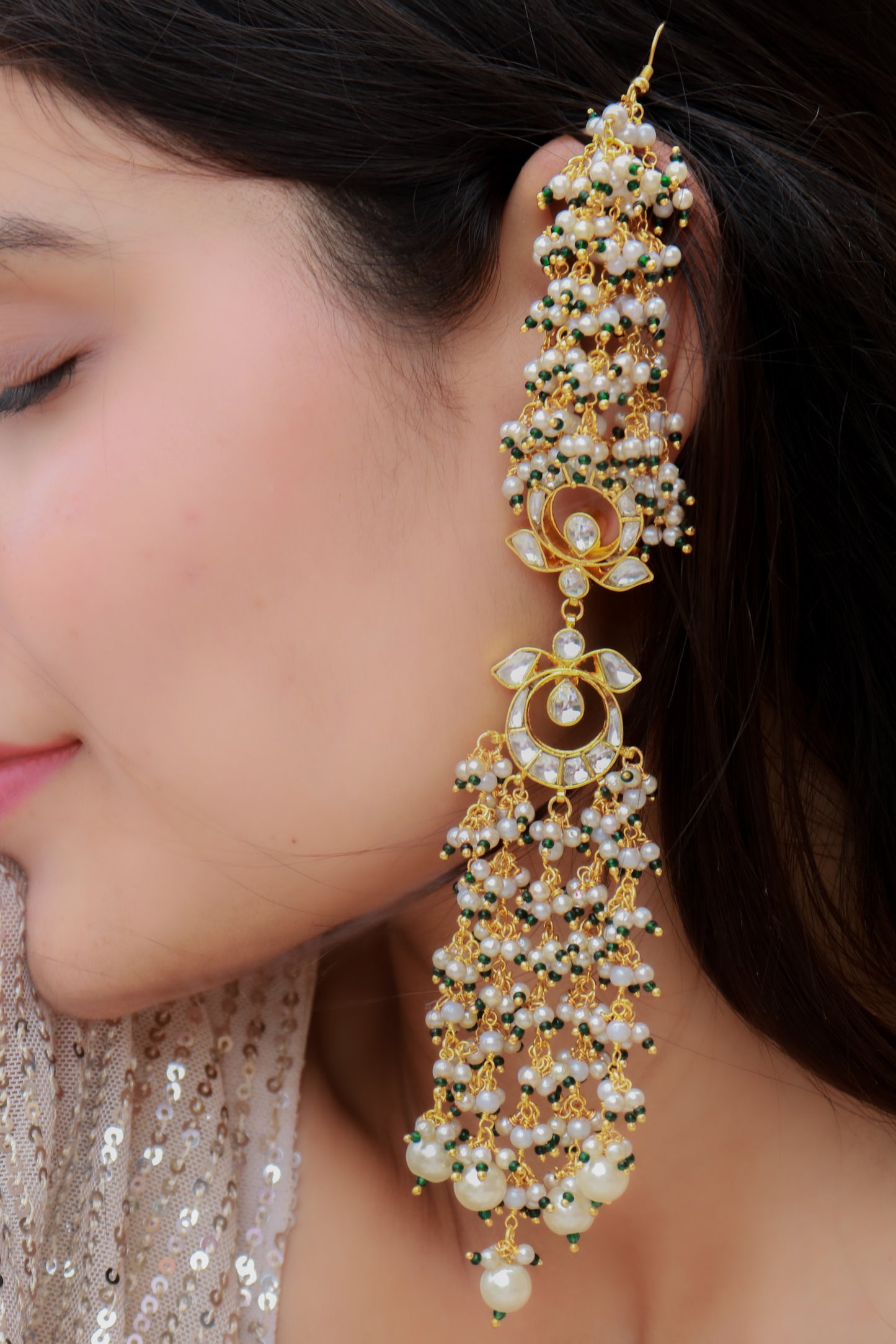 Anisa Kundan Earrings