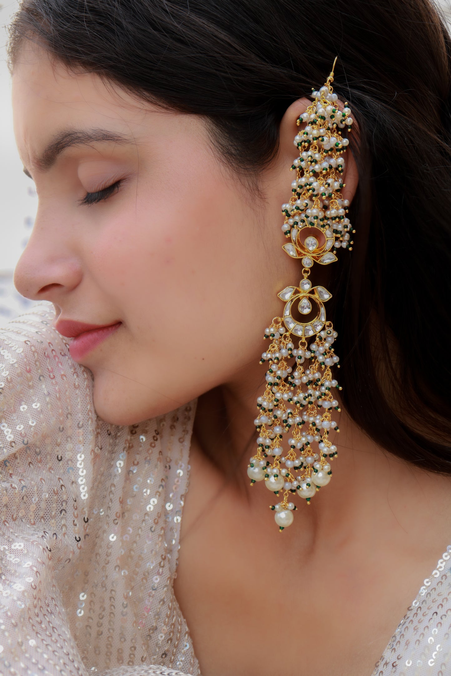 Anisa Kundan Earrings