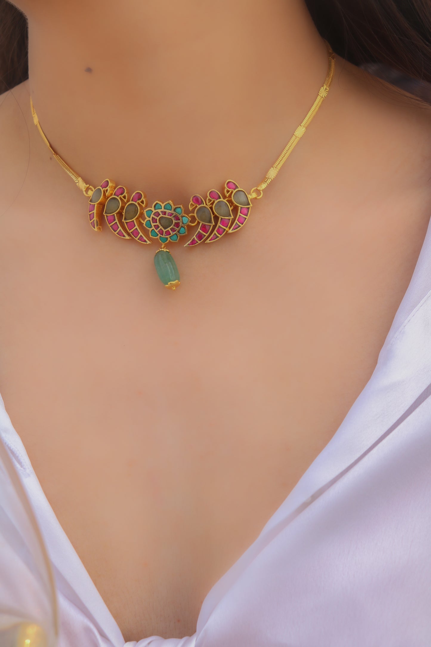 Erum Meenakari Necklace