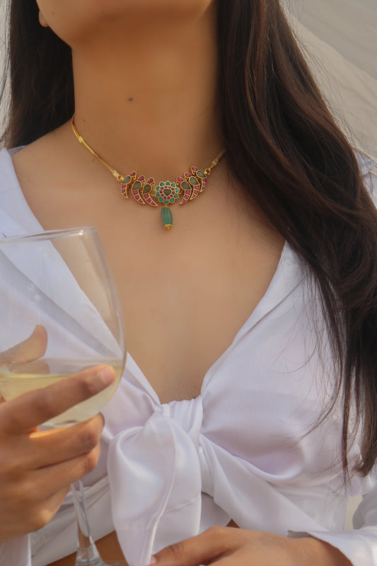 Erum Meenakari Necklace