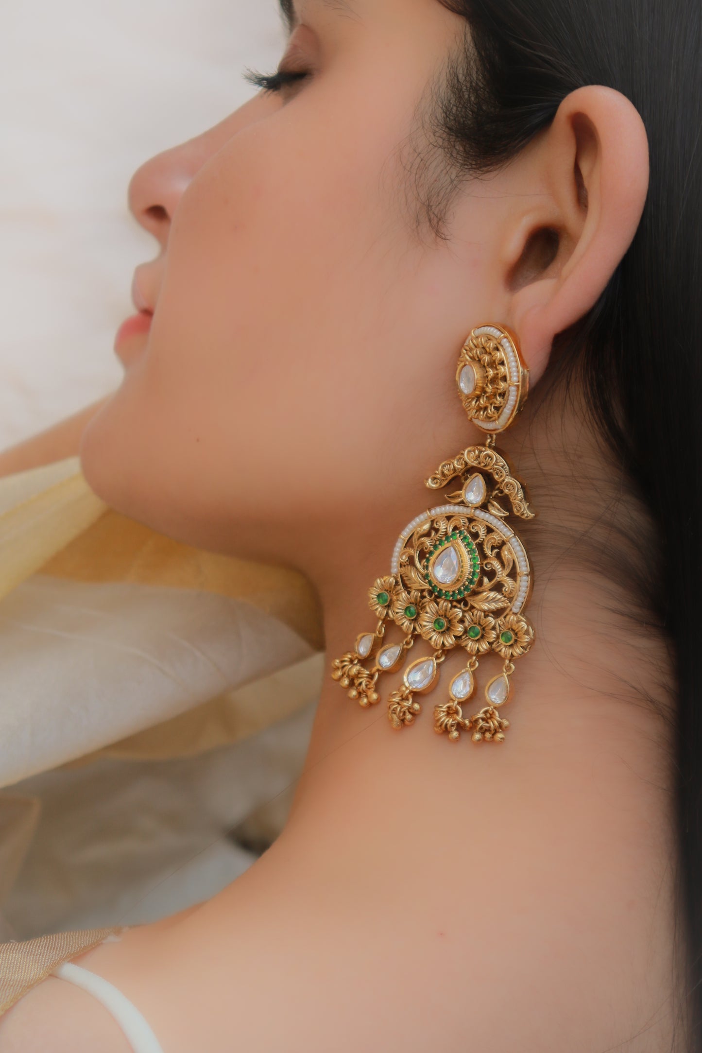 Manal Temple Earrings