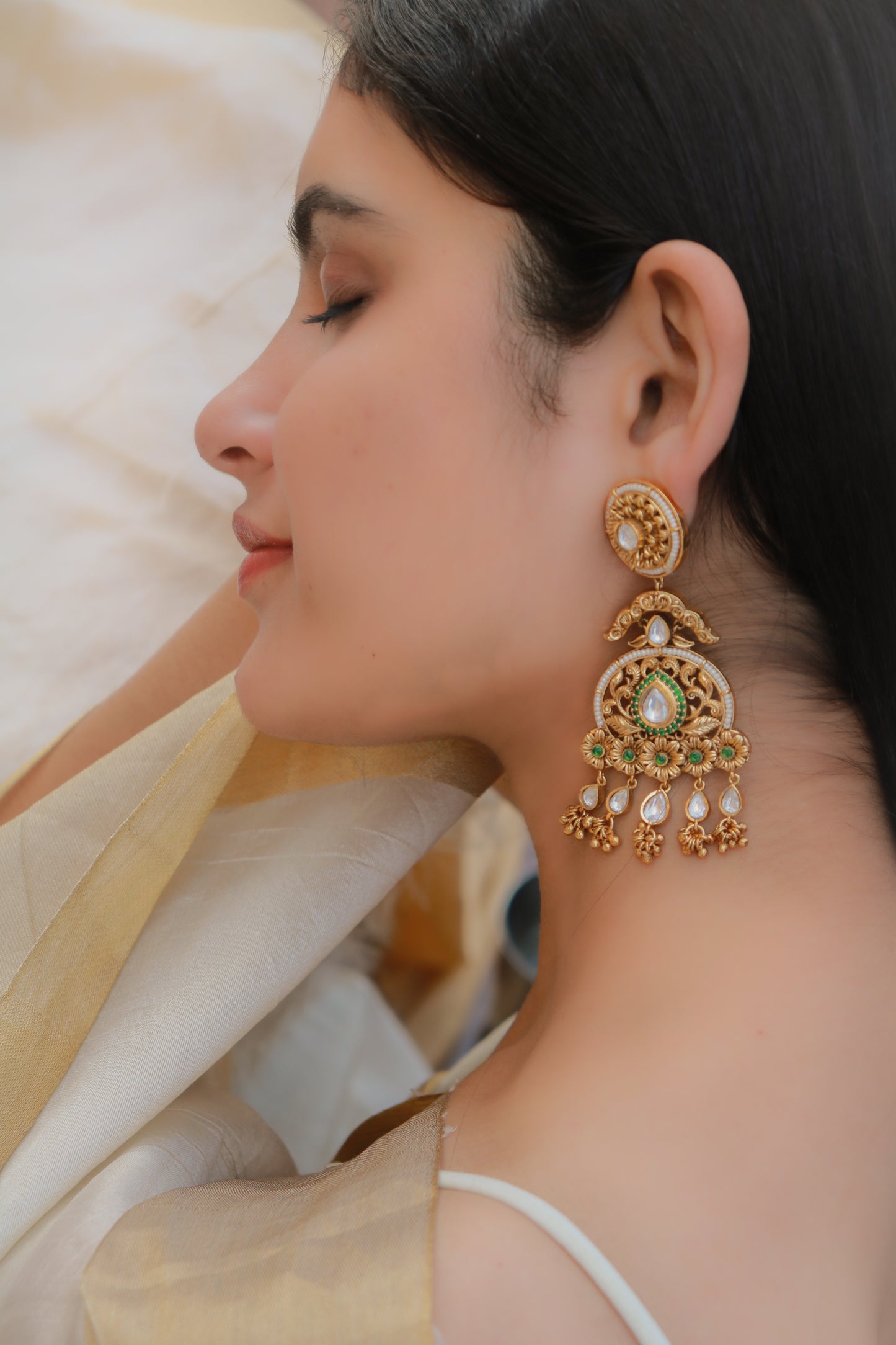 Manal Temple Earrings