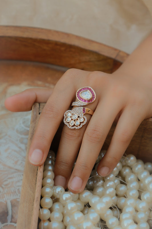 Basma Polki Ring