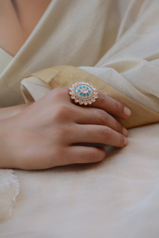 Firozaeh Polki Ring