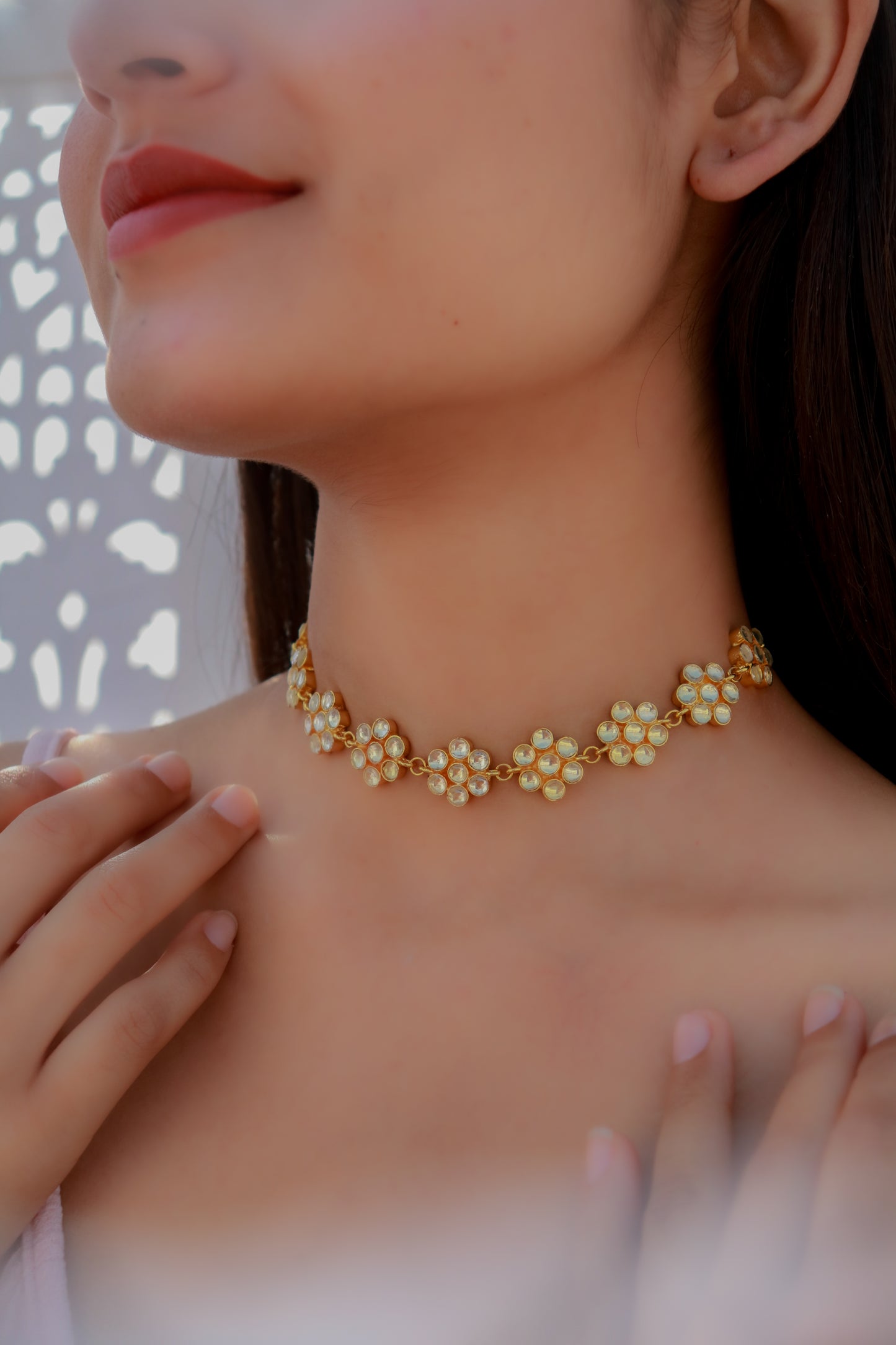 Ira Floral Kundan Necklace