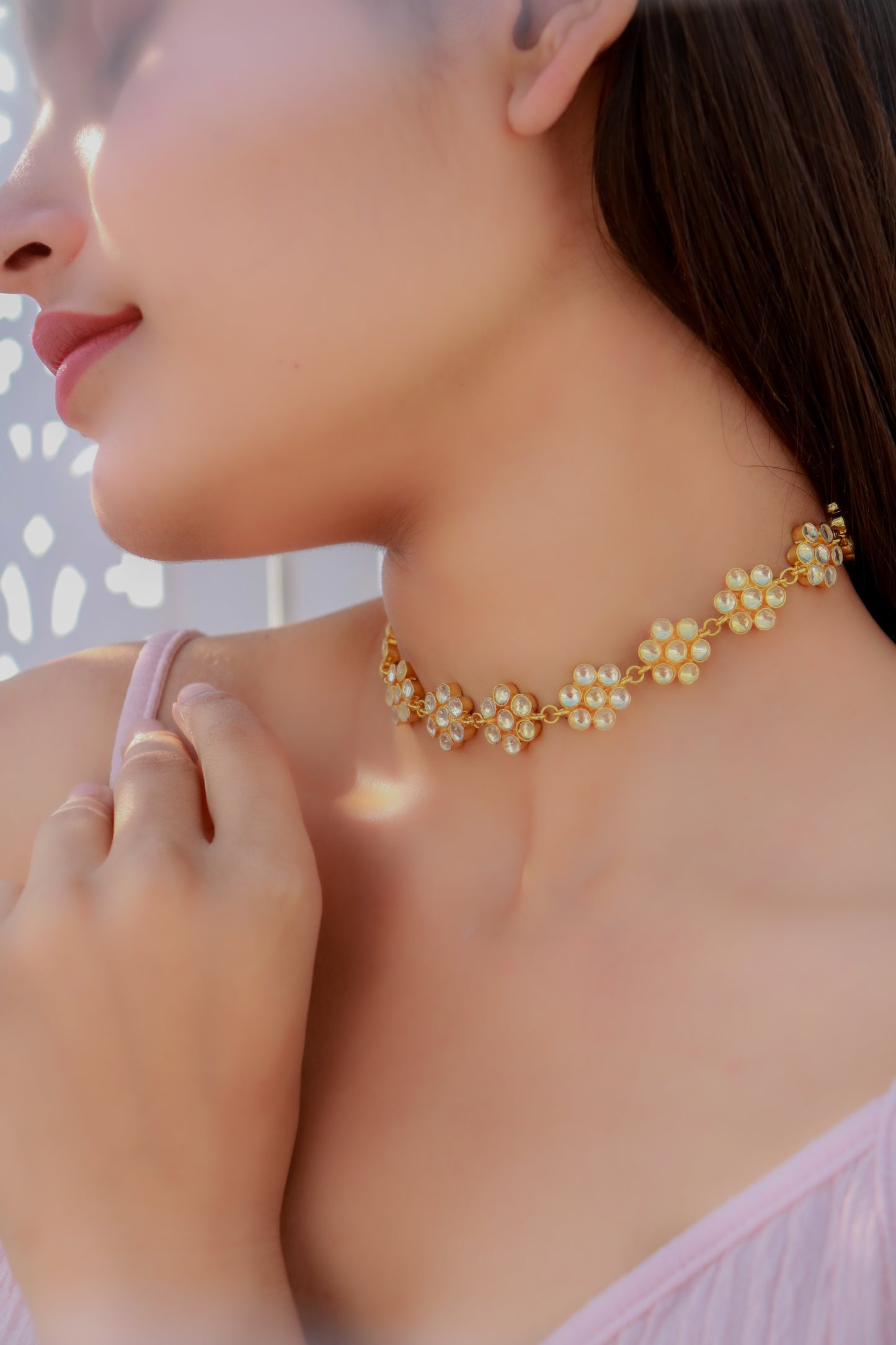 Ira Floral Kundan Necklace