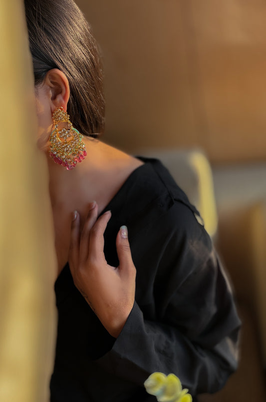 Angelica Kundan Earrings