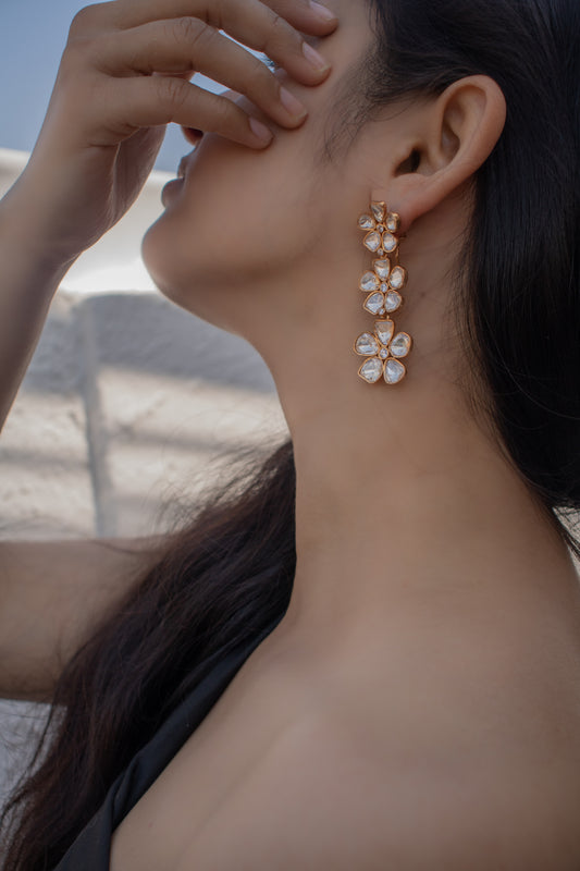 Iliana Floral Kundan Earrings