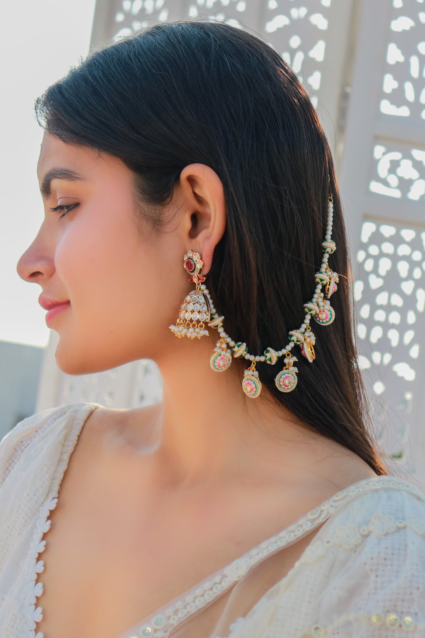 Sairah Meenakari Earrings