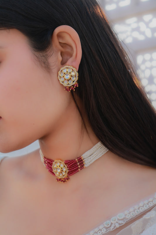 Prisha Kundan Choker Necklace