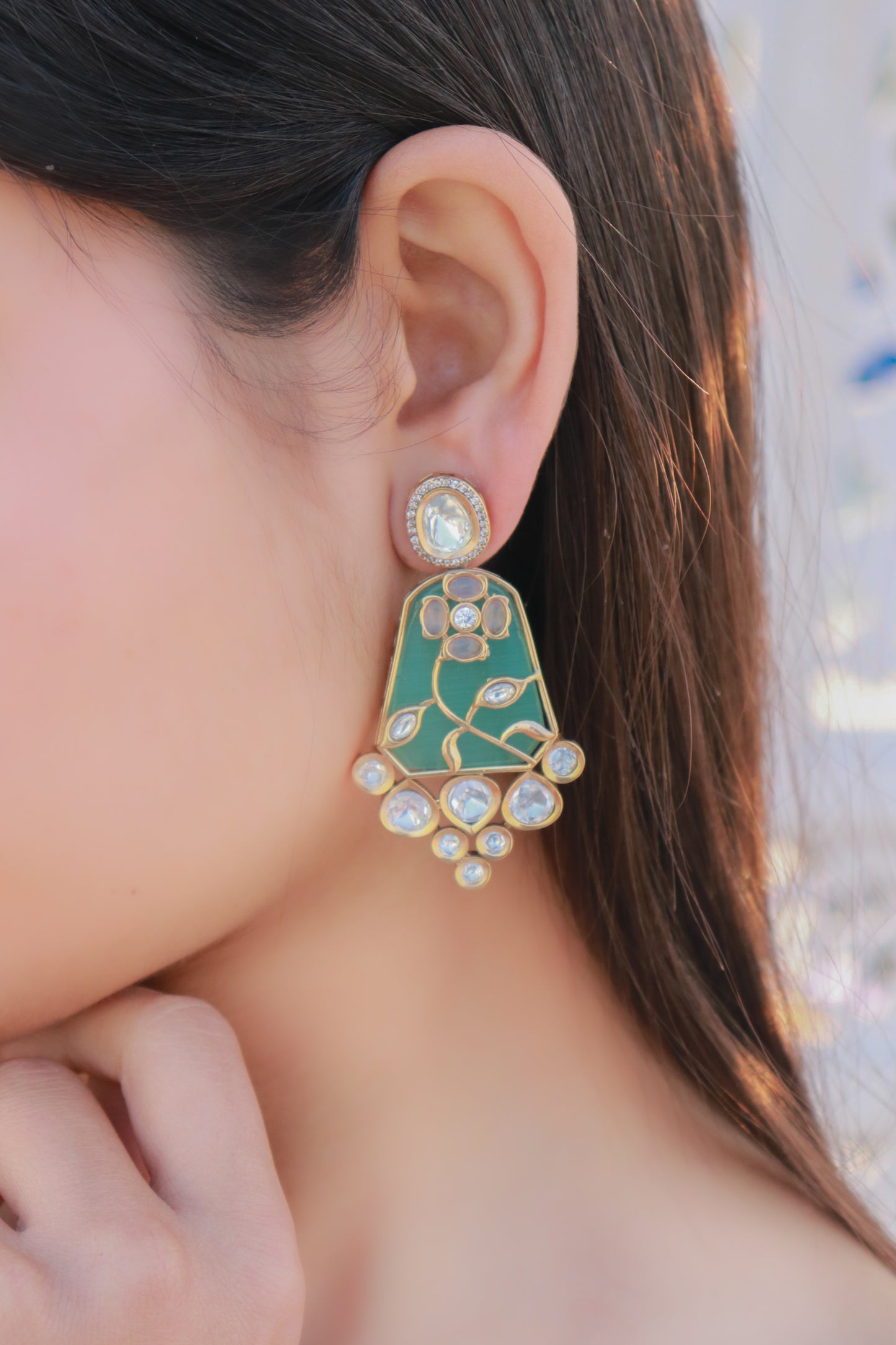 Hira Polki Earrings