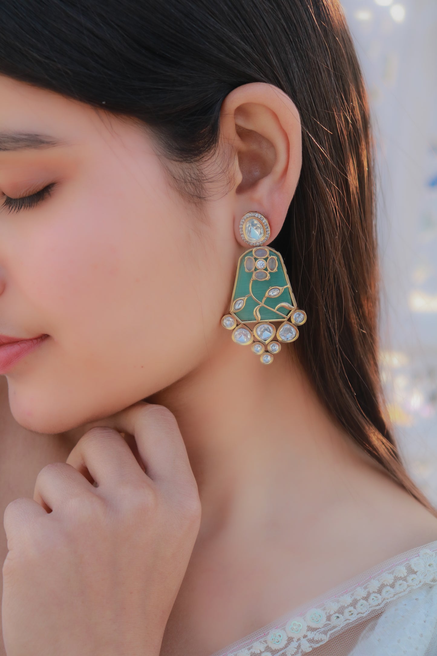 Hira Polki Earrings