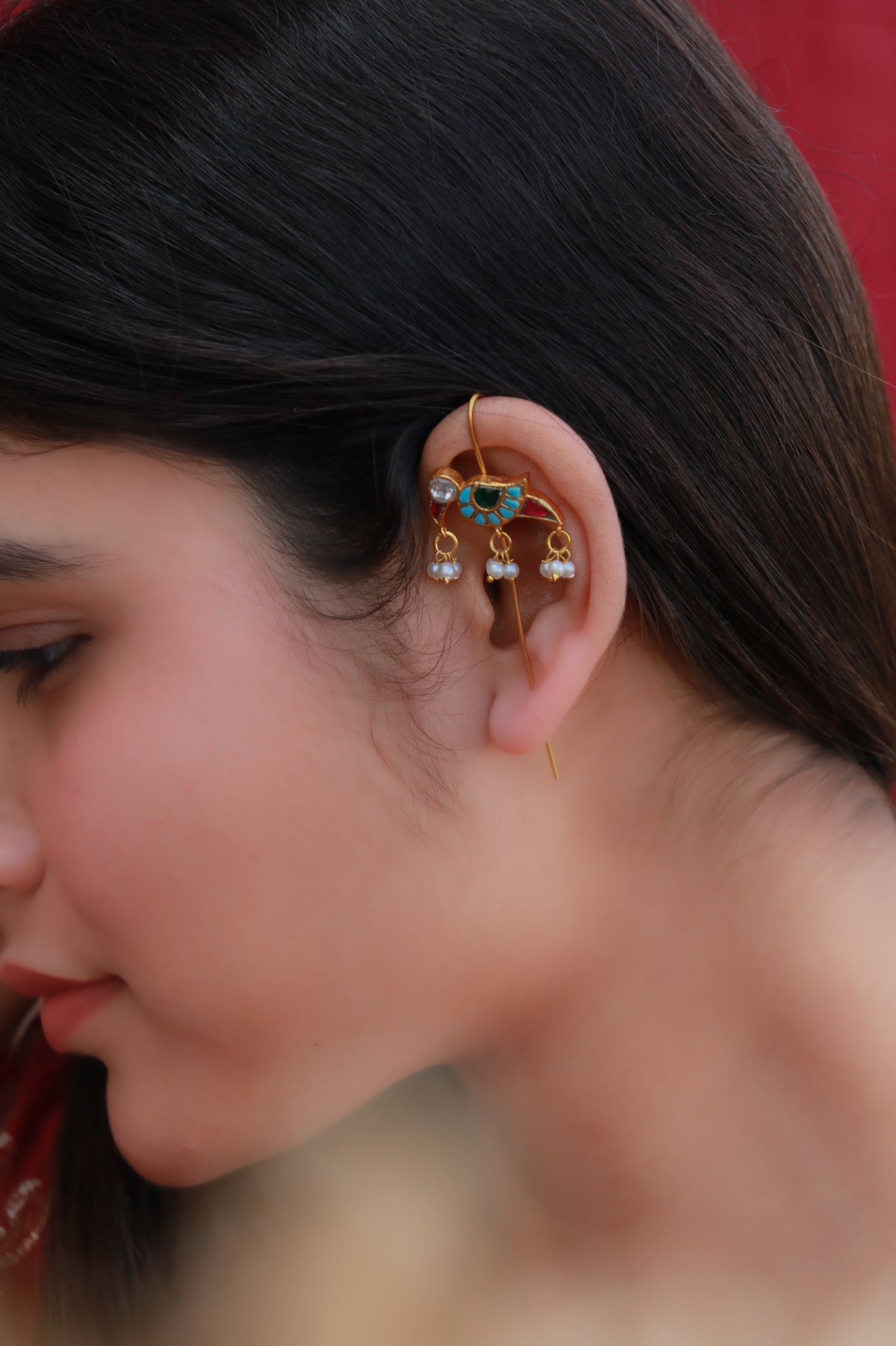 Lunelle Kundan Earcuffs