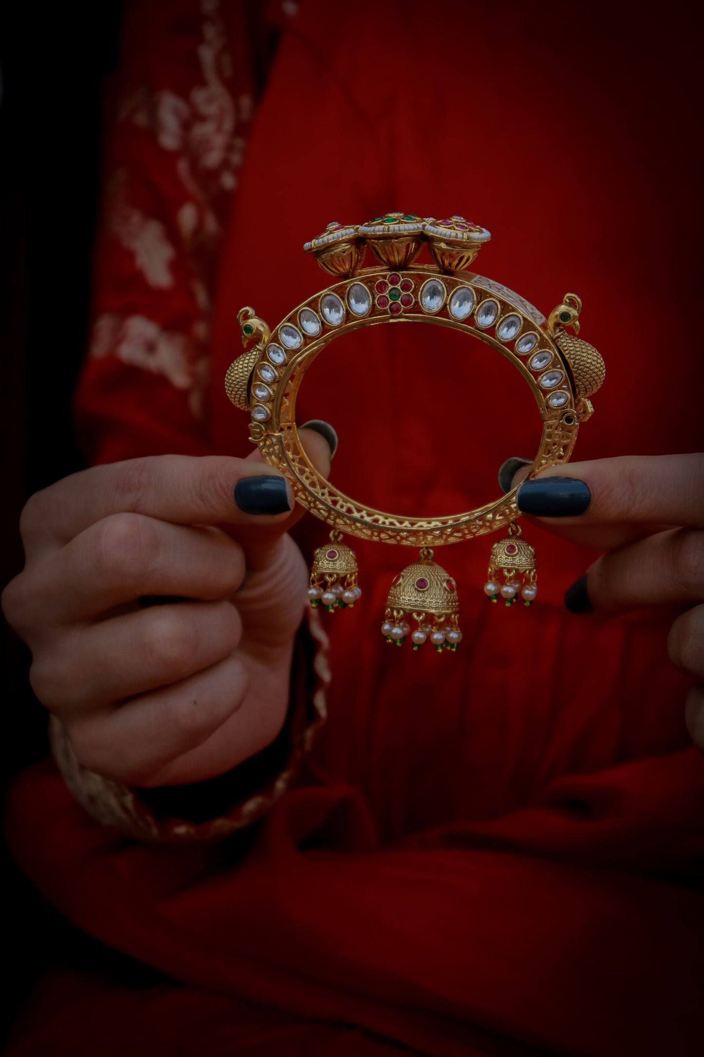 Seraphina Temple Kundan Bangle