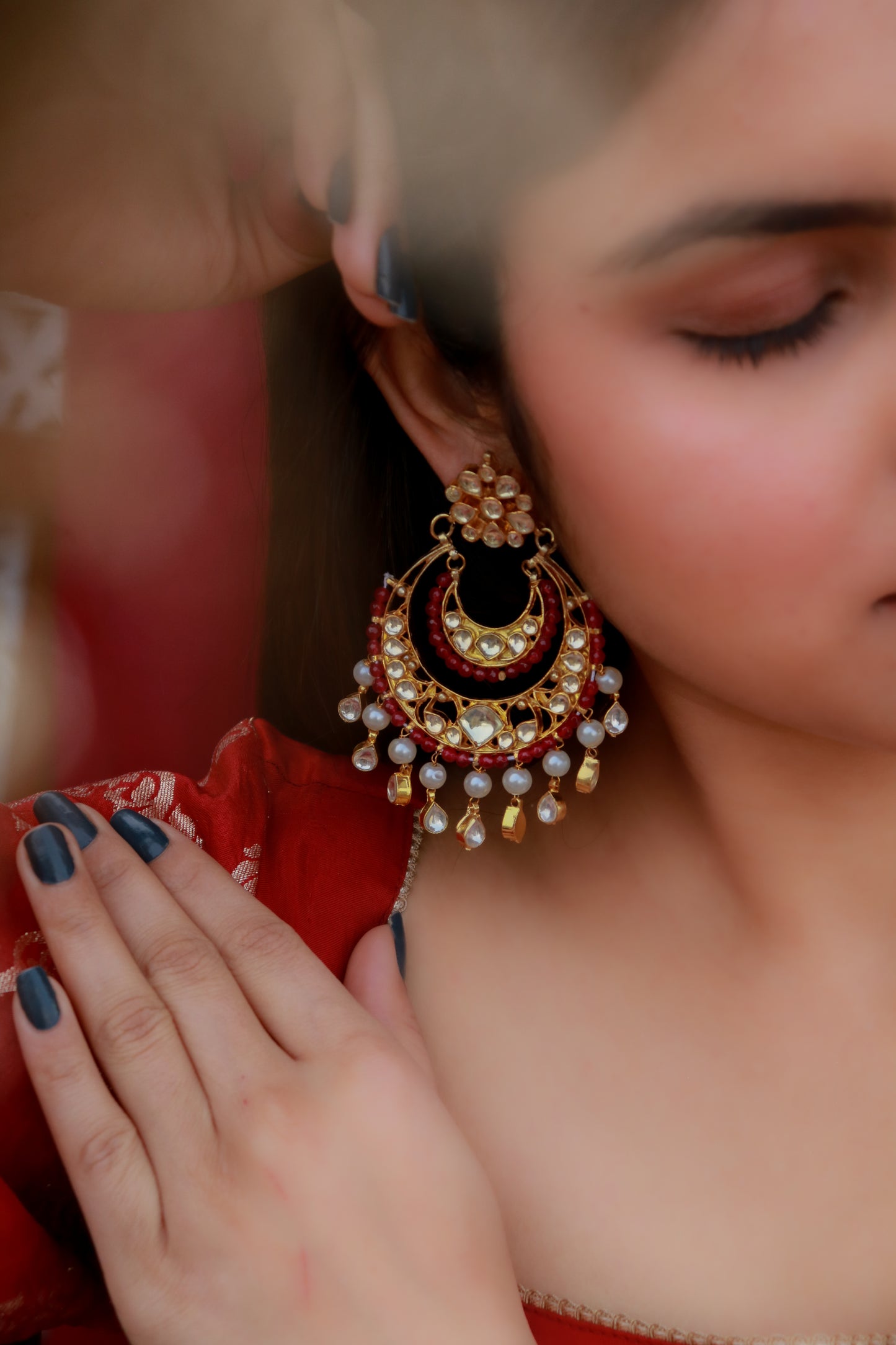 Ilyriah Kundan Earrings