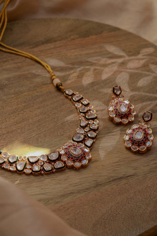 Aari Polki Necklace