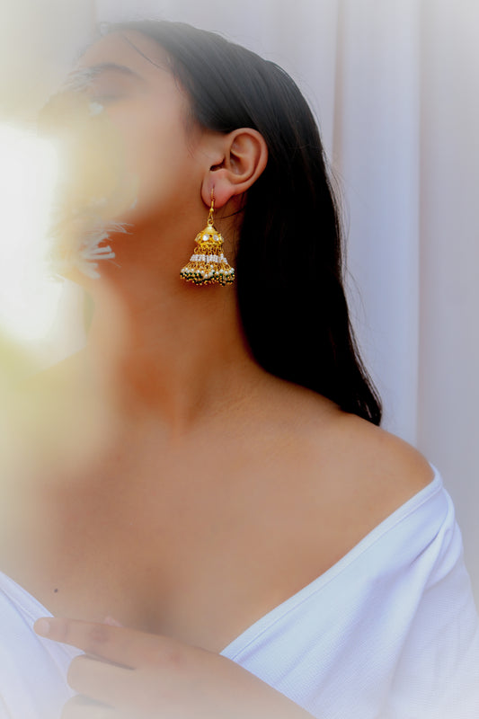 Presley Green Jhumka Earrings