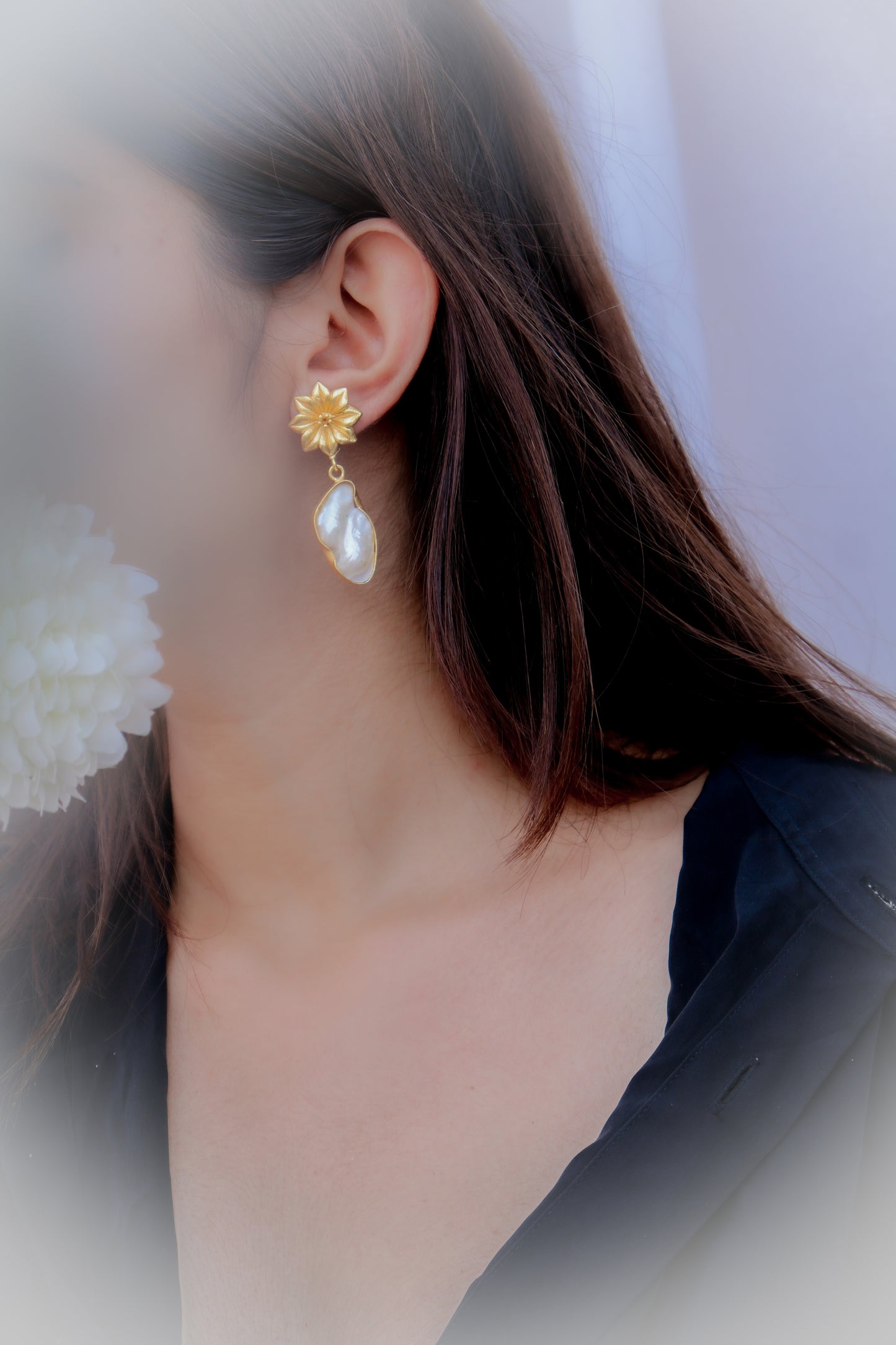 Alaia Pearl Floral Earrings