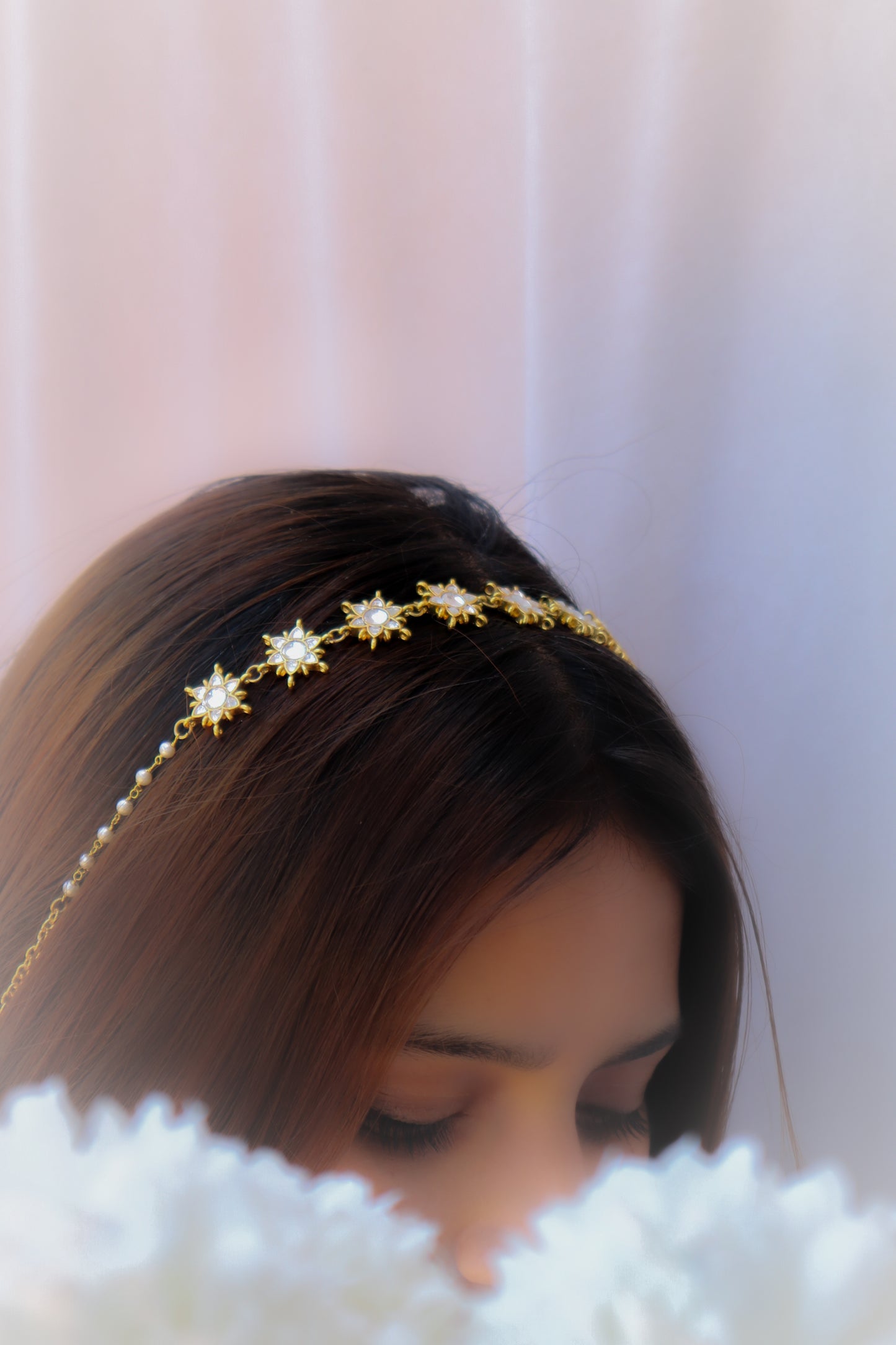 Olivia Kundan Pearl Headband