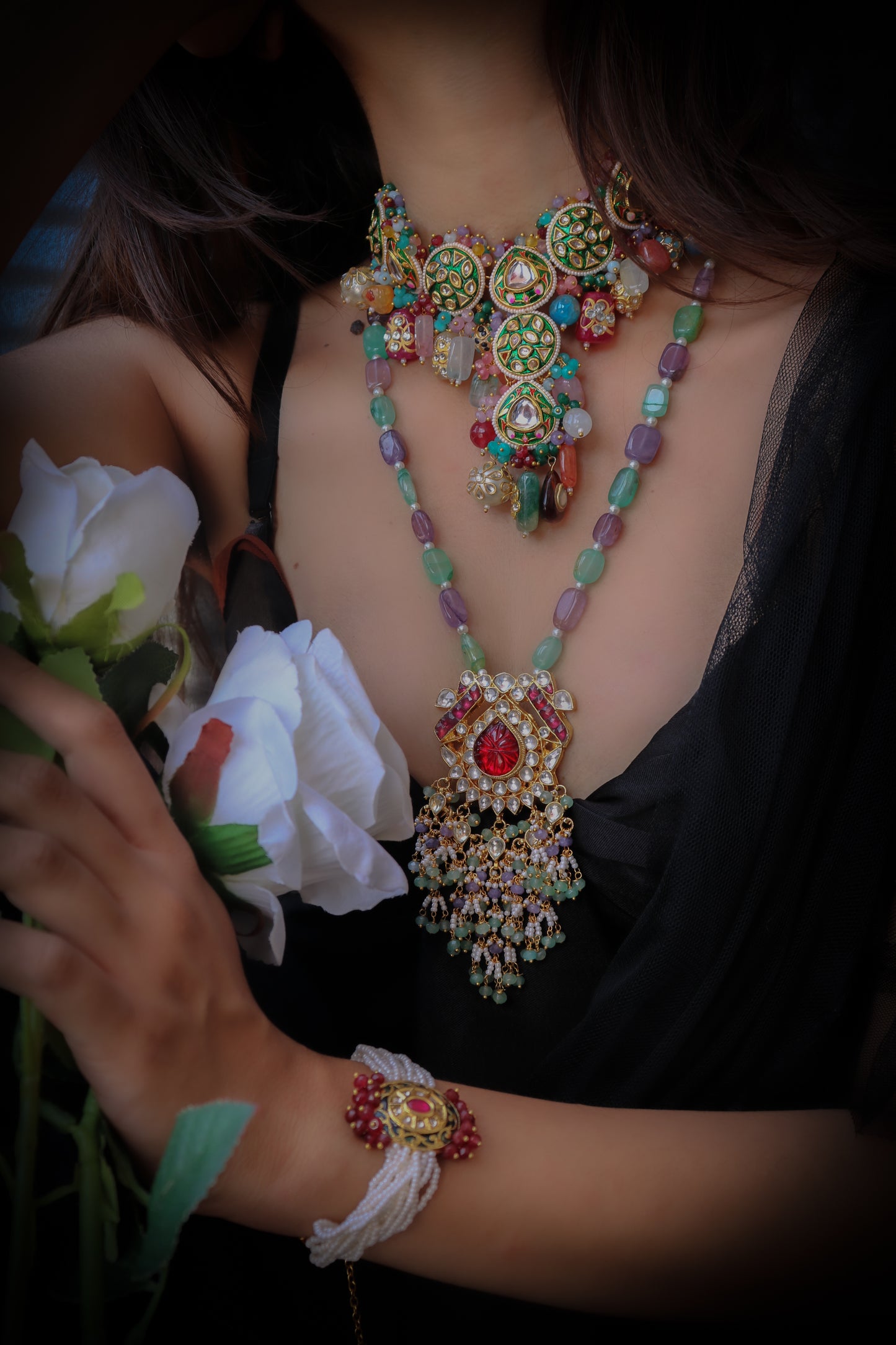 Ishqa Multicolored Jewelry Set