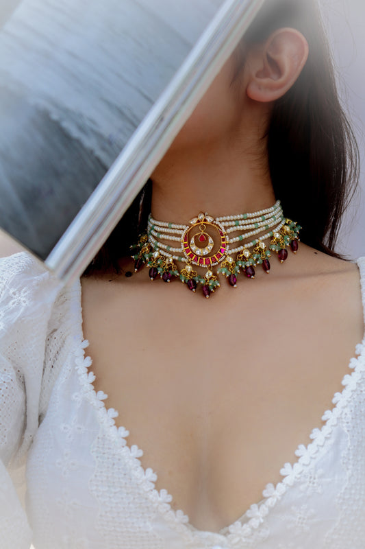 Samireh Kundan Choker Necklace