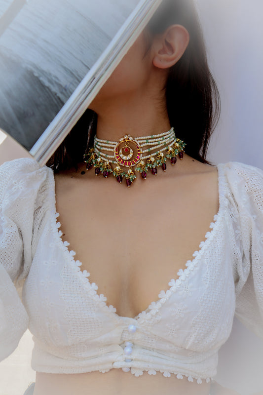 Samireh Kundan Choker Necklace