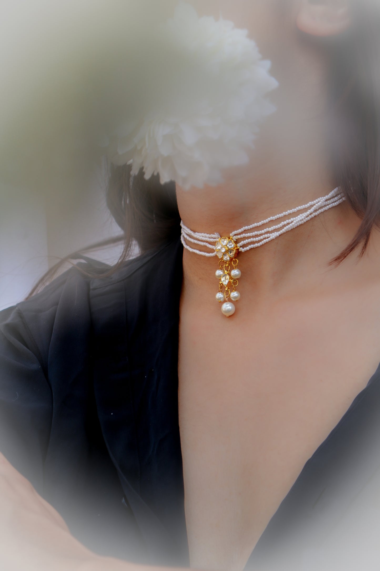 Malia Pearl Choker Necklace