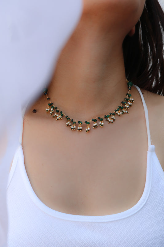Aarohi Green Necklace