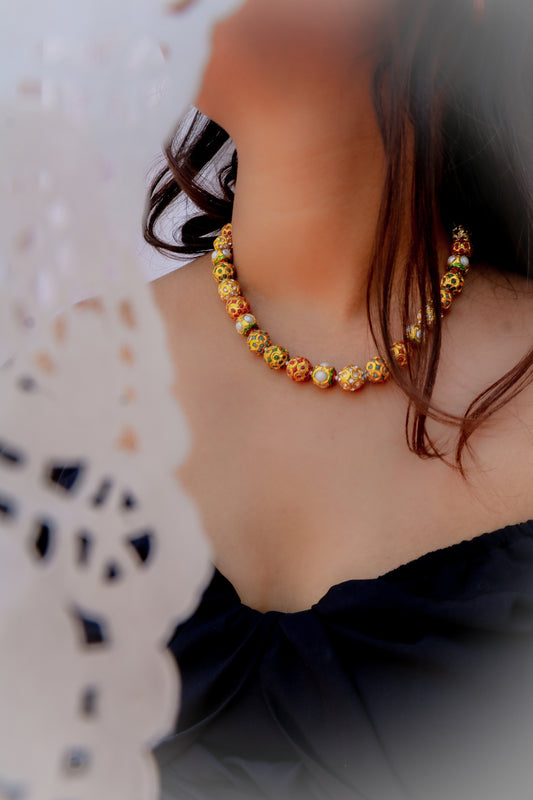 Paniz Multicolored Beaded Necklace