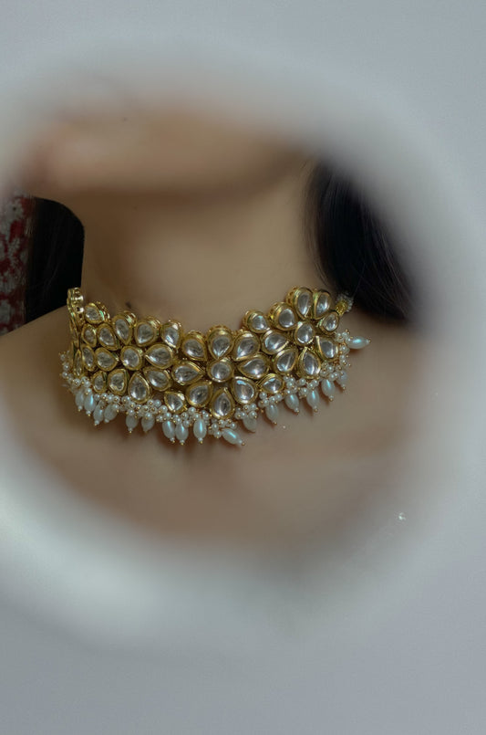 Luna Kundan Pearl Necklace