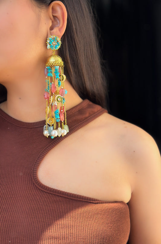 Phirozi Kundan Earrings