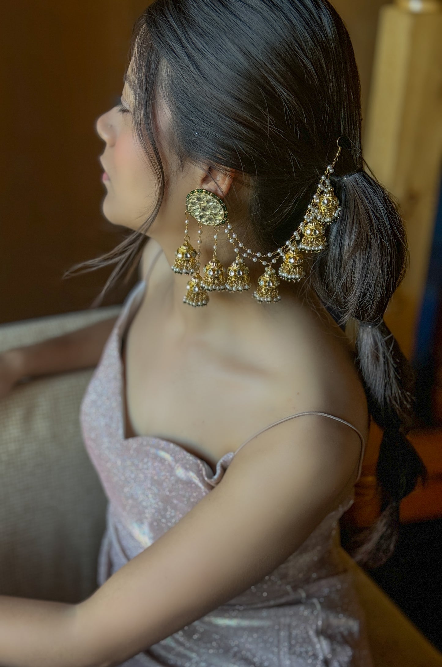 Sloane Kundan Jhumkas